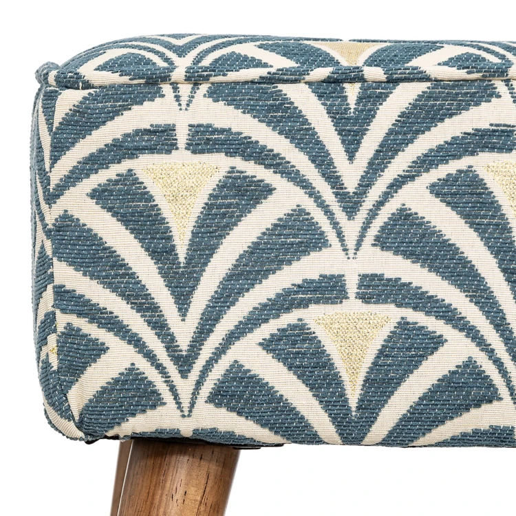 Tabouret d'appoint avec motifs jacquard