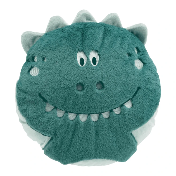 Coussin dinosaure imitation fourrure