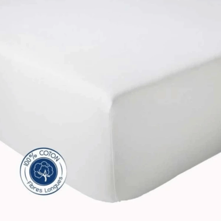 Drap Housse coton bonnet 23 cm fabriqué en France