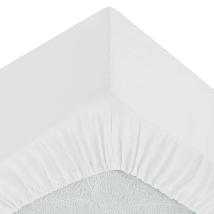 Drap housse aspect coton lavé