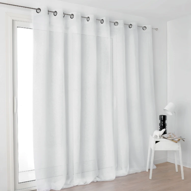 Voilage grande largeur semi-transparent