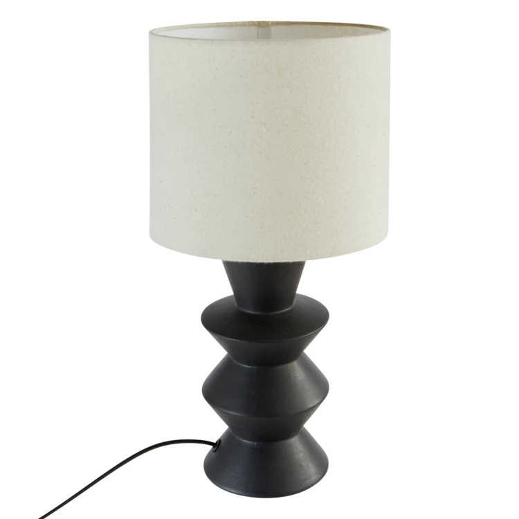 Lampe à poser  céramique noire