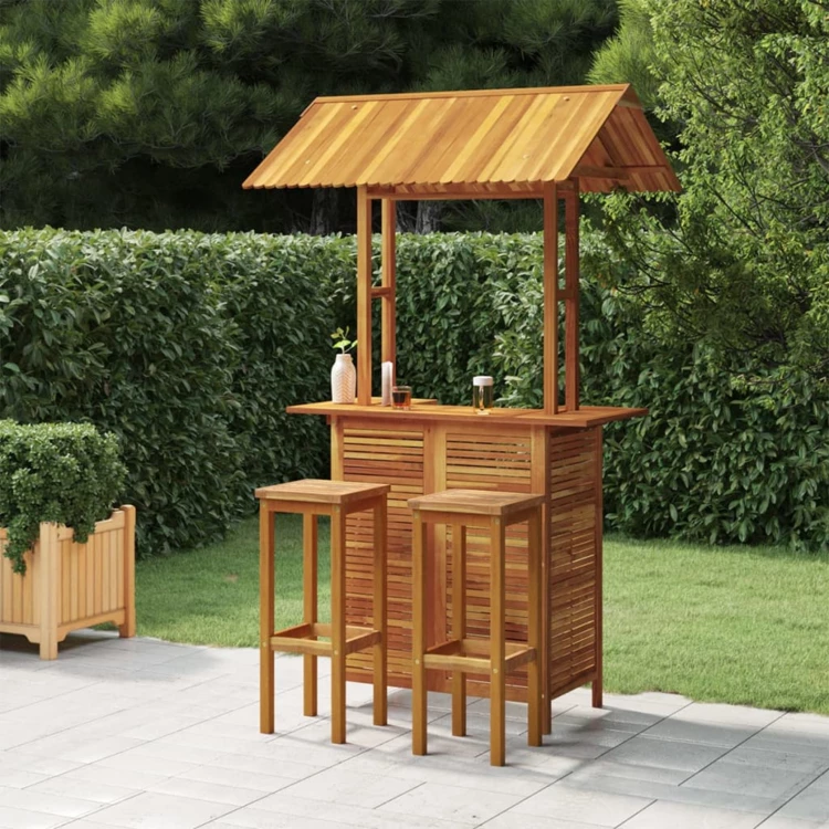 Bar und 2 Outdoor-Hocker