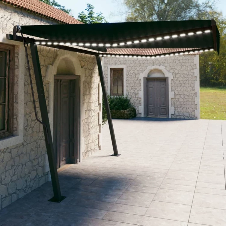 Toldo automático con sensor de viento y LED