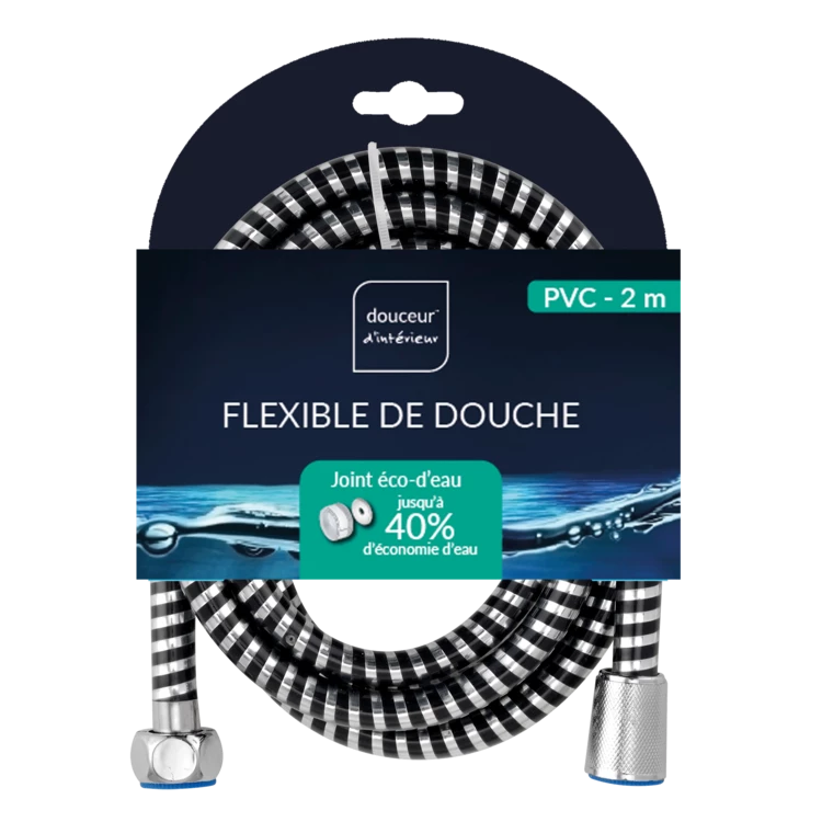 Tuyau de douche 2 mètres en pvc