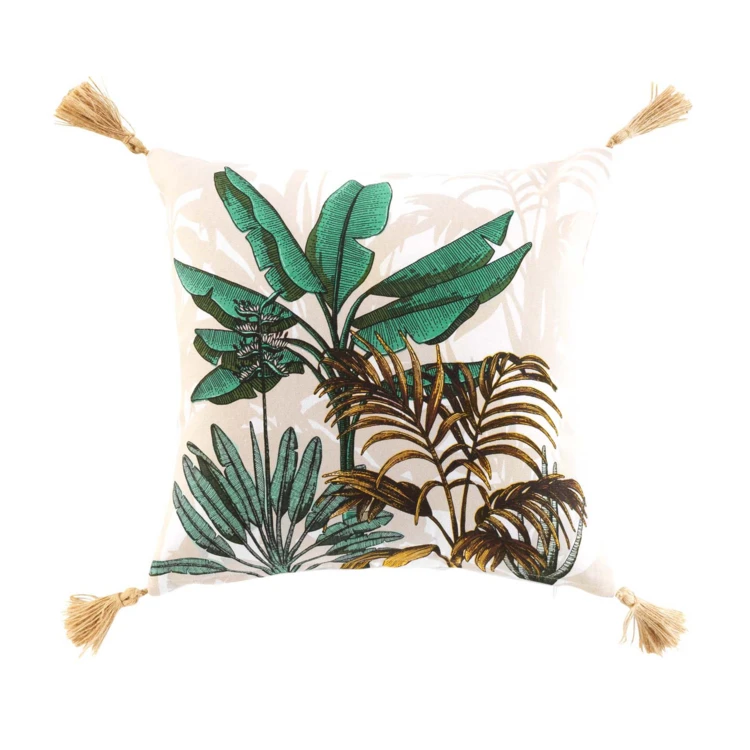 Coussin jungle déhoussable