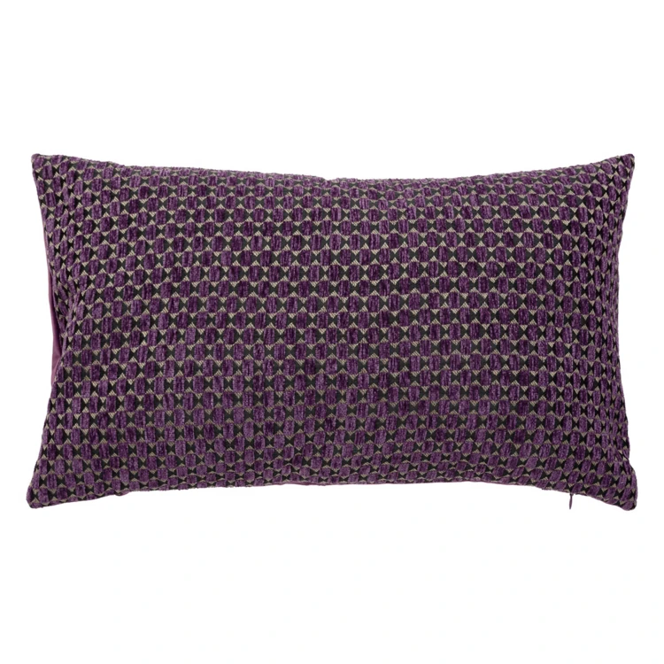 Coussin déhoussable jacquard géométrique