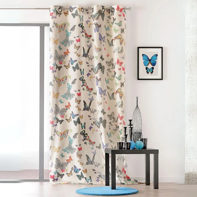 Rideau obscurcissant motif papillons