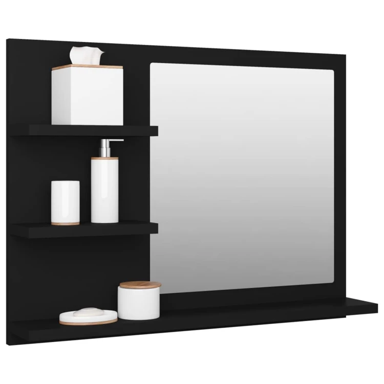 Miroir de salle de bain avec rangements