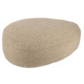 Pouf galet en laine naturel