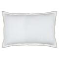 Coussin volant plat feston noir coton