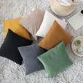 Coussin dehoussable en velours