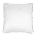 Coussin carré fausse fourrure effet poils longs