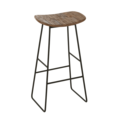 Tabouret de bar en teck recyclé