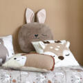 Coussin tête de lapin enfant