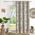 Rideau Jacquard exotique motif palmier