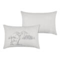 Coussin rectangulaire cerf esprit chalet brodé