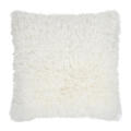 Coussin carré fausse fourrure effet poils longs