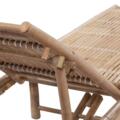 Chaise longue exterior de bambú