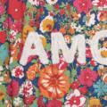 Bolsa de mano acolchada con estampado floral "AMOUR"