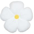 Coussin blanc en forme de fleur