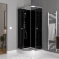 Cabine de douche 1/4 de cercle minimaliste design contemporain