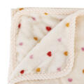 Plaid enfant en flanelle motifs coeurs