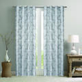 Par de cortinas jacquard tejido con relieve abstracto