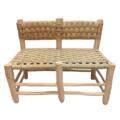 Double banquette Marocaine tressage damier