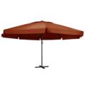 Parasol avec mât en aluminium diamètre 600cm