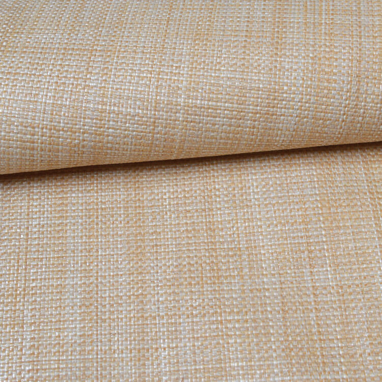 Tissu imitation raphia naturel