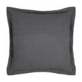 Coussin carré uni en gaze de coton surpiquée