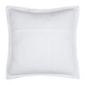 Coussin carré uni en gaze de coton surpiquée