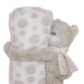 Plaid peluche ourson