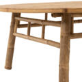 Table basse ronde en bambou naturel