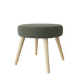 Tabouret rond en bouclettes