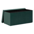 Pouf pliable rectangulaire avec rangement