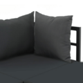 Outdoor-Ecksofa für 2 Personen mit Kissen