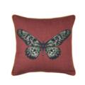 Coussin déhoussable imprimé papillon