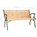 Banc en fonte et bois