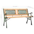 Banc de jardin style vintage