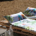 Matelas de plage extérieur motif exotique