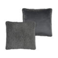 Coussin carré moelleux fausse fourrure