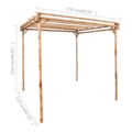 Pergola en bambou