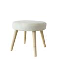 Tabouret rond en bouclettes