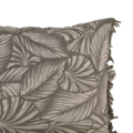 Coussin motif feuilles exotiques