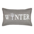 Coussin "WINTER" en velours de coton