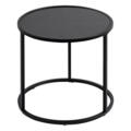 Lot de 3 tables basses gigognes rondes design industriel